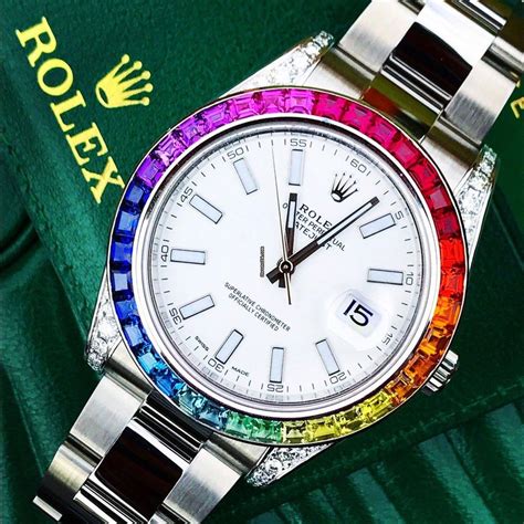 rolex datejust 2 rainbow|datejust 2 rolex price.